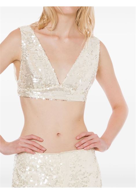 Gold-tone sequinned top Philosophy Di Lorenzo Serafini - women PHILOSOPHY DI LORENZO SERAFINI | 080307250003